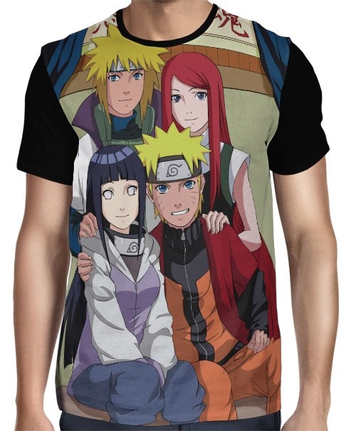 Camisa FULL Uzumaki Family-  Minato - Kushina - Hinata - Naruto