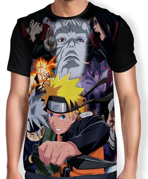 Camisa FULL Guerra Ninja - Naruto