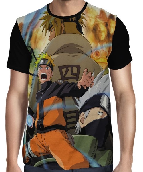 Camisa FULL Minato - Kakashi - Naruto