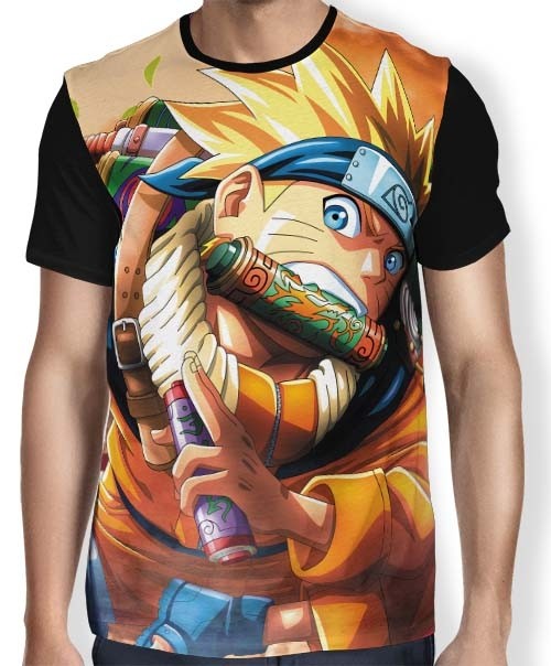 Camisa FULL Running Naruto - Naruto