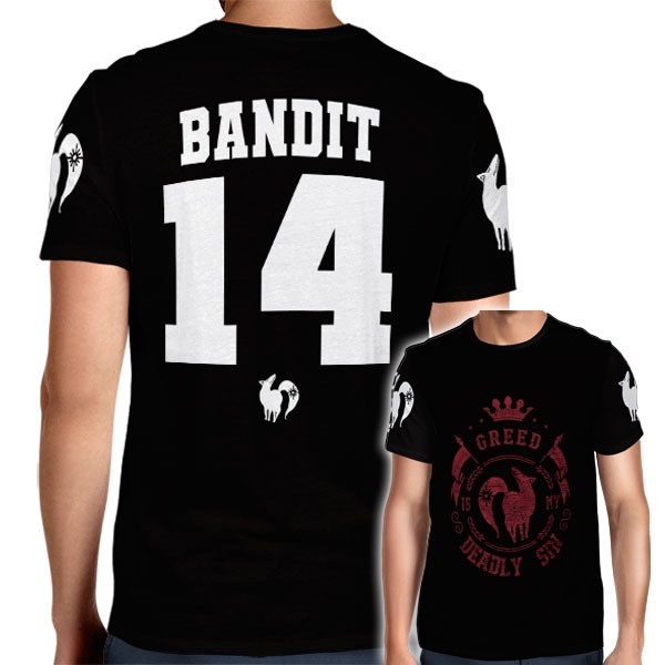 Camisa Full PRINT Greed - Ganância - Bandit Ban - Nanatsu No Taizai