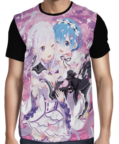 Camisa FULL Emilia e Rem - Re: Zero