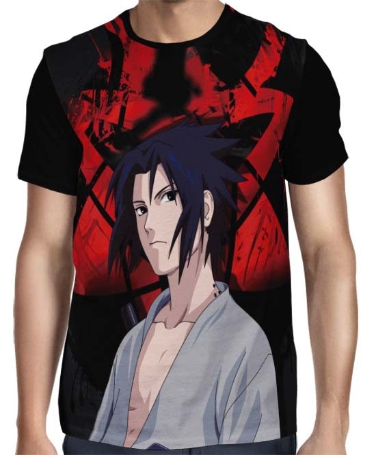 Camisa FULL Naruto - Mangekyou Sasuke