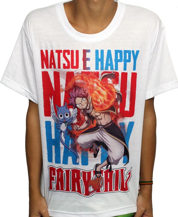 Camisa SB Fairy Tail - Natsu & Happy