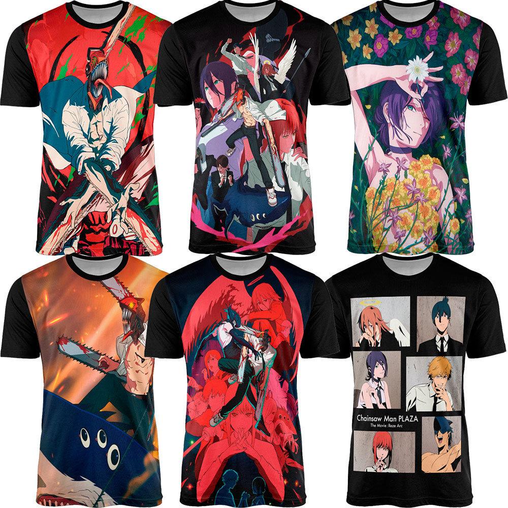 Camisa Chainsaw Man Movie Reze Arc - ESCOLHA O MODELO