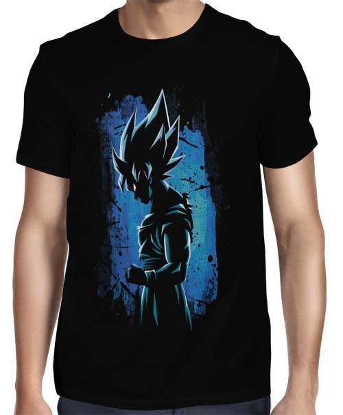 Camisa Full - Silhouette Blue Goku - Dragon Ball