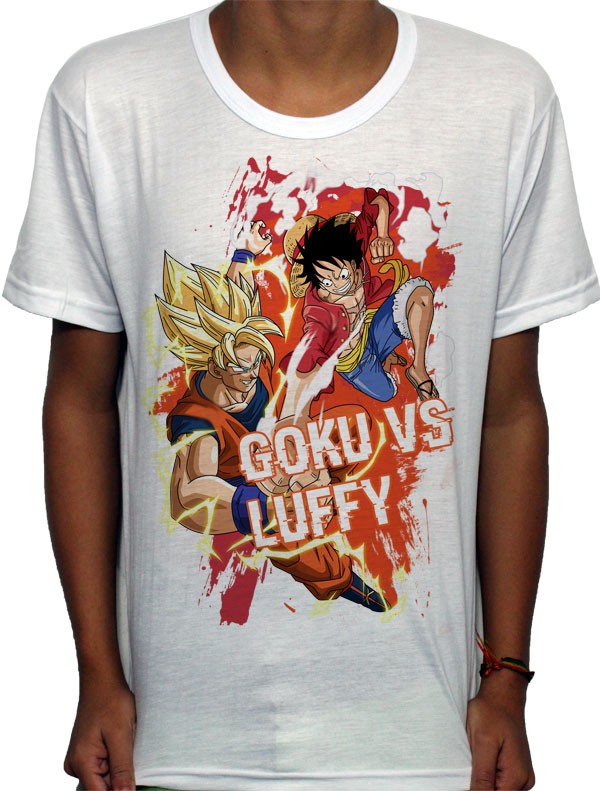 Camisa SB - TN Son Goku VS Luffy