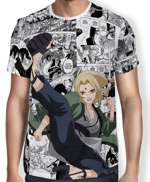 Camisa FULL Print Manga Tsunade - Naruto