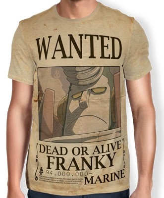 Camisa Full Print Wanted Franky V2 - One Piece