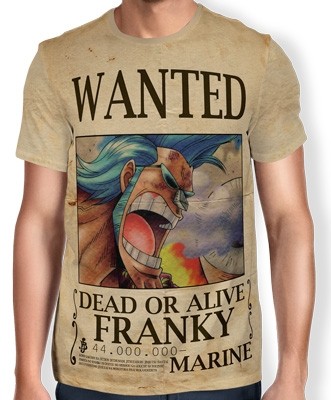 Camisa Full Print Wanted Franky V1 - One Piece