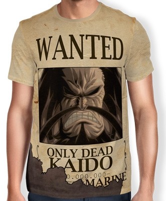 Camisa Full Print Wanted Kaido - One Piece