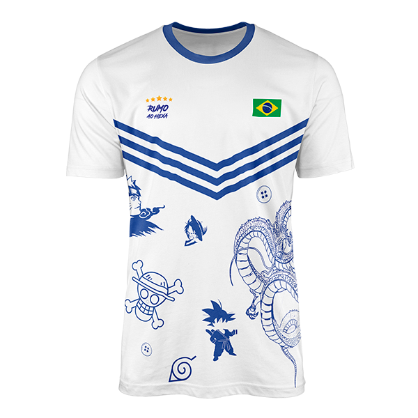 Camisa Third Copa do Mundo Brasil Animes Hexa