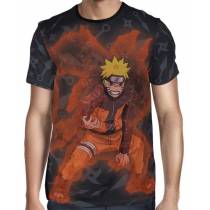 Camisa Naruto Shippuden - Naruto Kyuubi Chakra - Color Print