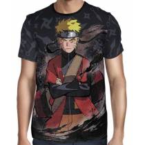 Camisa Naruto Shippuden - Naruto Sennin Mode - Color Print