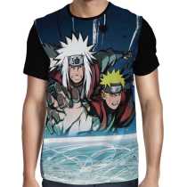 Camisa Full Naruto e Jiraya Rasengan - Exclusiva