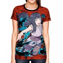 Camisa Full Print Color Mangá - Hinata - Naruto The Last