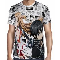 Camisa Premium - Sword Art Online Kirito e Asuna