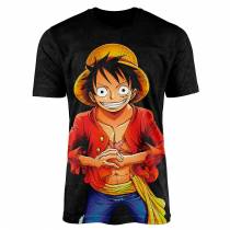 Camisa Manga Black Luffy Mod 02 - One Piece