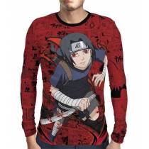 Camisa Manga Longa Naruto - Red Itachi - Print