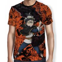 Camisa FULL Print Orange Manga Asta - Black Clover
