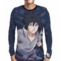 Camisa Manga Longa Naruto - Uchiha Sasuke - Color Print