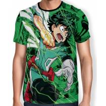 Camisa Full PRINT Green Manga Midoriya- Boku No Hero Academia