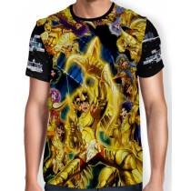 Camisa Full Print - Cavaleiros de Ouro - Saint Seiya
