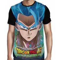 Camisa Full Face Blue God Gogeta - Dragon Ball Super: Broly
