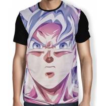 Camisa Full Face Goku Instinto Perfeito - Dragon Ball Super