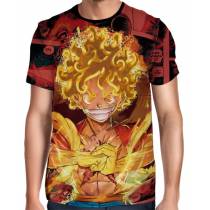Camisa FULL PRINT Luffy One Piece GEAR 5