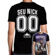 Camisa Full PRINT Fortnite - Personalizada Modelo Nick Name e Número