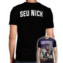 Camisa Full PRINT Fortnite - Personalizada Modelo Apenas Nick Name