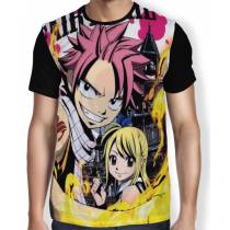 Camisa FULL Lucy e Natsu - Fairy Tail
