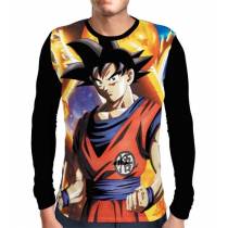 Camisa Manga Longa Ready Goku - Dragon Ball Super