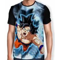 Camisa Full PUNCH Goku - Instinto Superior - Migatte No Gokui - Dragon Ball Super
