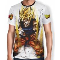 Camisa Full Art Brusher Goku Super Saiajin 2- Dragon Ball Super