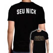 Camisa Full PRINT League Of Legends - Logo Modelo 1 - Personalizada Modelo Apenas Nick Name