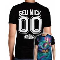Camisa League Of Legends - Nami Modelo 2 - Personalizada Modelo Nick Name e Número