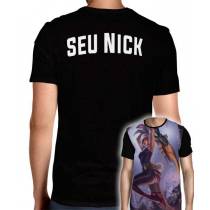 Camisa Full PRINT League Of Legends - Riven Coelhinha - Personalizada Modelo Apenas Nick Name