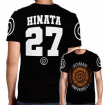 Camisa Full PRINT Uzumaki University - Hinata - Naruto