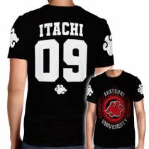 Camisa Full PRINT Akatsuki University - Itachi - Naruto