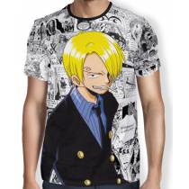 Camisa Full Print Mangá Sanji - One Piece