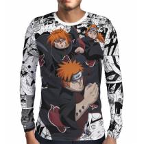 Camisa Manga Longa Print Manga Pain - Naruto