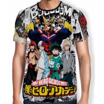 Camisa Full Print Mangá - Boku no Hero Academia
