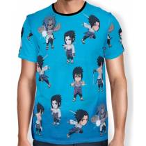 Camisa FULL Print Chibi Sasuke - Naruto