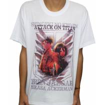 Camisa SB Eren e Mikasa - Attack on Titan