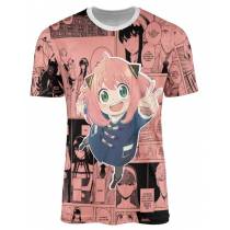 Camisa Color Mangá Pink Anya - Spy x Family Cour 2 
