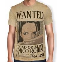 Camisa Full Print Wanted Nico Robin V2 - One Piece