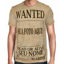 Camisa Full Print One Piece - Wanted Personalizada