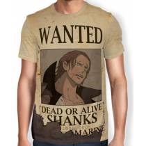 Camisa Full Print Wanted Shanks - One Piece